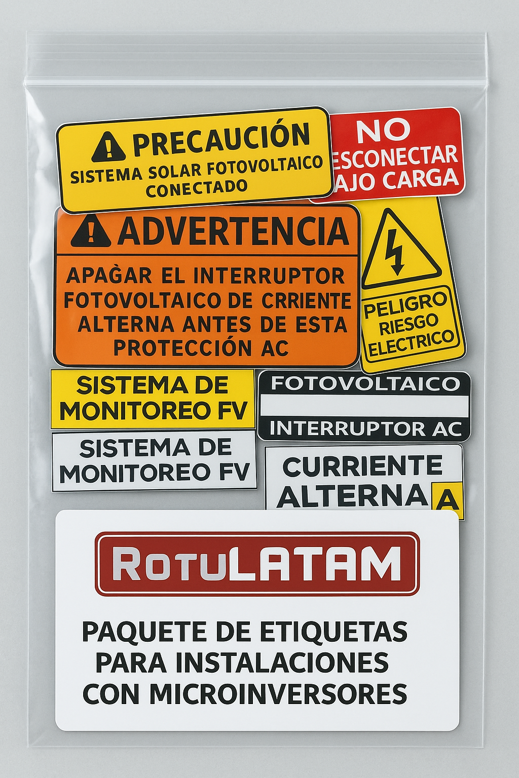 Etiquetas Microinversores