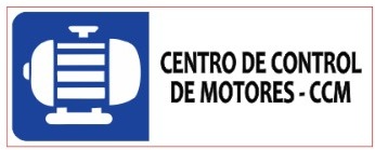 Etiqueta Centro de Control de Motores CCM Azul – 10 Piezas
