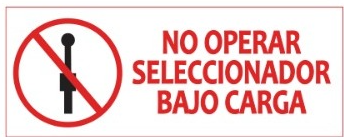 10 pack etiqueta solar - NO OPERAR SECCIONADOR BAJO CARGA