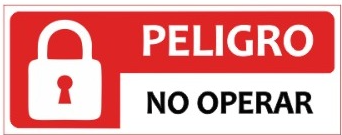 Etiqueta Peligro No Operar Roja 13 × 5 cm – 10 Piezas