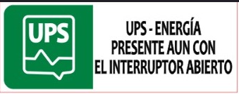 Etiqueta UPS Sistema de Alimentación Ininterrumpida – 10 Piezas